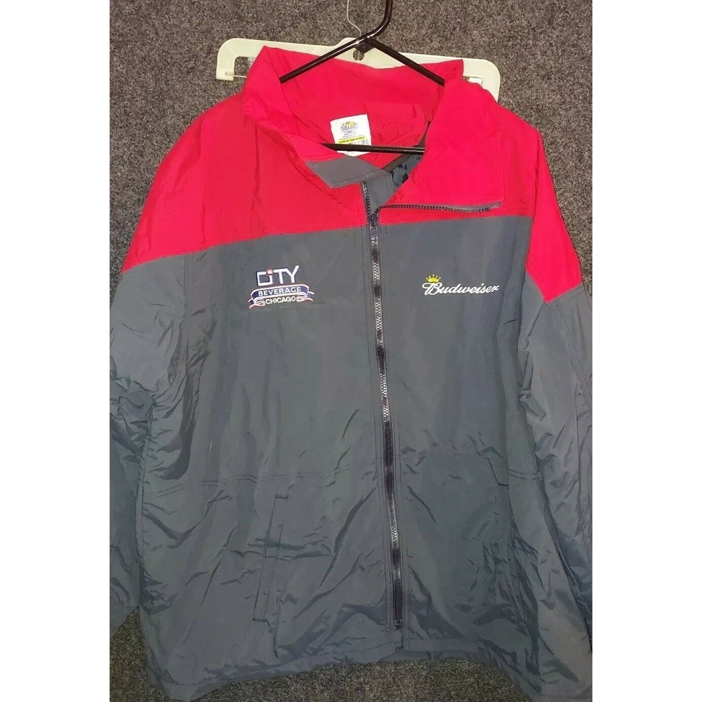 Riverside Coat With Budweiser Logo And City Beverage Chicago
